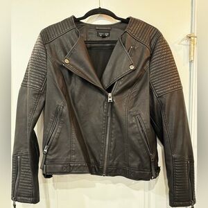 Topshop faux leather jacket